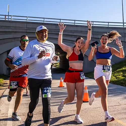 excited runners excited runners