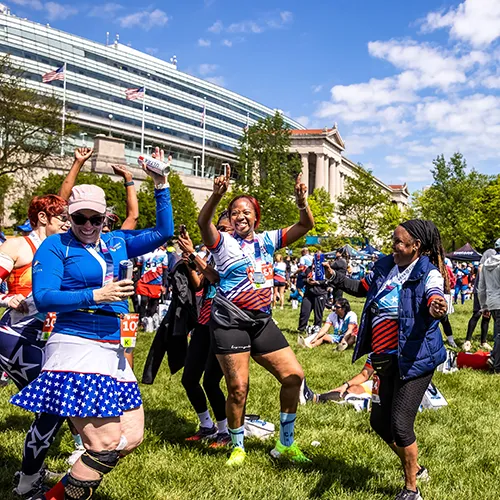 post race dancing