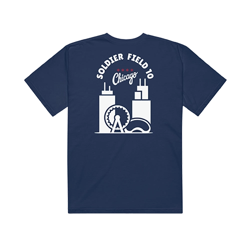 Soldier Field 10 navy tee tee